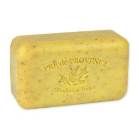 Pre de Provence Artisanal Soap Bar, Natural French Skincare, Enriched with Organic Shea Butter, Quad Milled for Rich, Smooth & Moisturizing Lather, Lemongrass, 5.3 Ounce