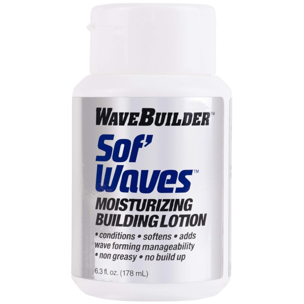 WaveBuilder Sof\' Waves Moisturizing Building Lotion | Conditions, Softens Hair to Promote Hair Waves, 6.3 fl oz WaveBuilder Sof\' Waves Moisturizing Building Lotion | Conditions, Softens Hair to Promote Hair Waves, 6.3 fl oz