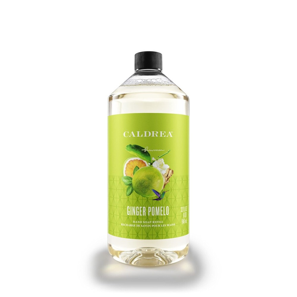 Caldrea Hand Soap Refill, Aloe Vera Gel, Olive Oil and Essential Oils to Cleanse and Condition, Ginger Pomelo Scent, 32 oz