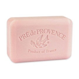 Pre de Provence Artisanal Soap Bar, Enriched with Organic Shea Butter, Natural French Skincare, Quad Milled for Rich Smooth Lather, 8.8 Ounce, Peony