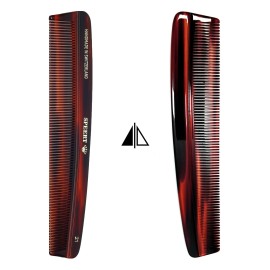 Speert 21 Handmade Narrow Tooth Comb Tortoise Havana Acetate Fine Straight Thin Detangling Parting Grooming Teasing Hair Styling Hairdresser Barber Hairdressing Wet Dry Pocket Travel Women Men Kids