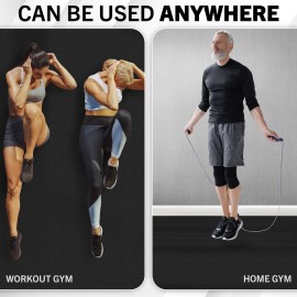 EVA Foam Mat Tiles 4-Pack - 16 SQ FT of Interlocking Padding for Garage, Playroom, or Gym Flooring - Workout Mat or Baby Playmat by Stalwart (Black)