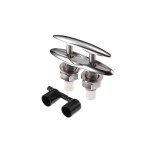 Attwood 66517-1 Retractable Low-Profile Stainless Steel Marine Boat 6-Inch Neat Cleat