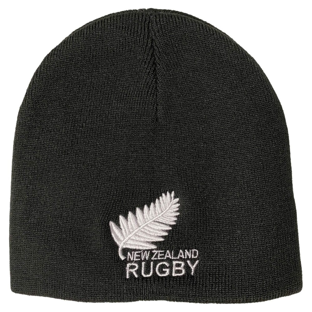 New Zealand Rugby Logo Beanie Black