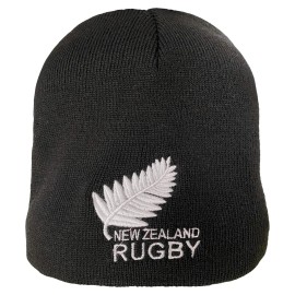 New Zealand Rugby Logo Beanie Black