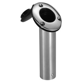 Attwood 66362-7 Stainless Steel Flush Mount Rod Holder, 2-Inch Diameter, 7  Inches Long, 30-Degree Top Flange, Open Base End