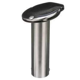 Attwood 66362-7 Stainless Steel Flush Mount Rod Holder, 2-Inch Diameter, 7  Inches Long, 30-Degree Top Flange, Open Base End