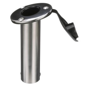 Attwood 66362-7 Stainless Steel Flush Mount Rod Holder, 2-Inch Diameter, 7  Inches Long, 30-Degree Top Flange, Open Base End