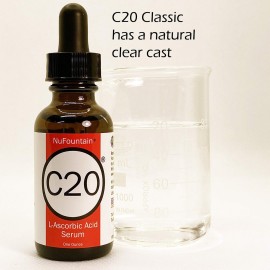 NuFountain C20 HAND CRAFTED 20% L-Ascorbic Acid Serum. 1 Fluid Ounce. Made Fresh When Ordered