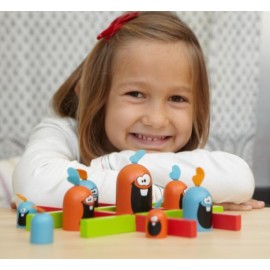 Gobblet Gobblers Fun Strategy Board Game - Award Winning Kids and Family Friendly Educational Board Game by Blue Orange Games- THE ORIGINAL GAME, All Wooden - 2 Players for Ages 5+