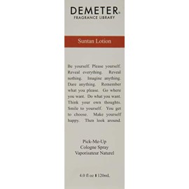 Demeter Suntan Lotion Cologne Spray for Women, 4 Ounce