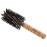 Ibiza Hair Round Boar Bristle Brush (G5-70mm) | Hybrid Swirled Boar & Carbon Fiber Nylon Bristles with Cork Handle | Ideal for Coarse & Frizzy Hair | Adds Texture & Shine for Medium to Long Styles