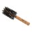 Ibiza Hair Round Boar Bristle Brush (G5-70mm) | Hybrid Swirled Boar & Carbon Fiber Nylon Bristles with Cork Handle | Ideal for Coarse & Frizzy Hair | Adds Texture & Shine for Medium to Long Styles