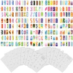 Custom Body Art Airbrush Nail Stencils - Design Series Set  9 Includes 20 Individual Nail Art Template Sheets with 15 Designs Each for a Total 300 Patterns