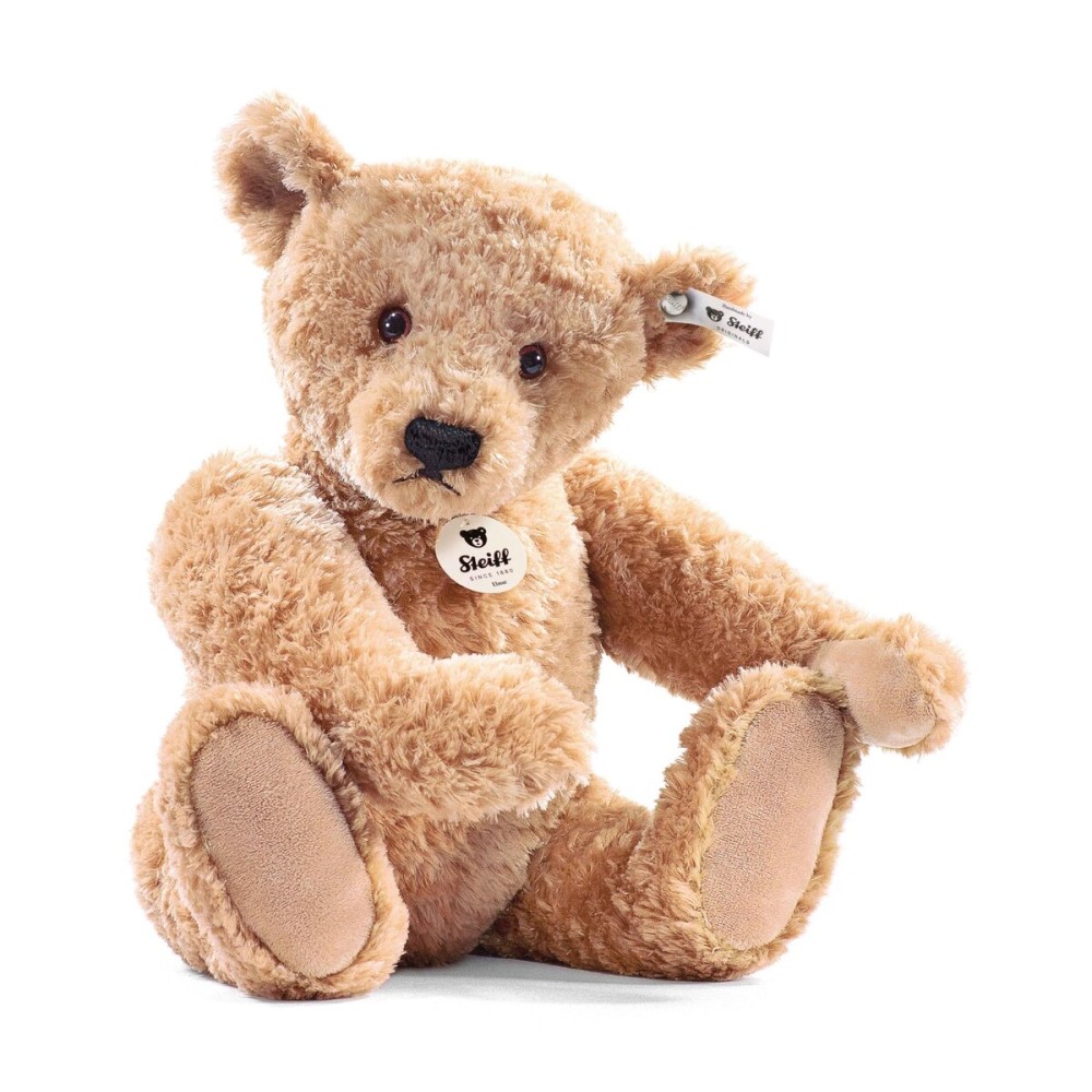Steiff Elmar Teddy Bear Plush Toy, 12, Golden Brown, Handmade Quality, Poseable Arms and Legs