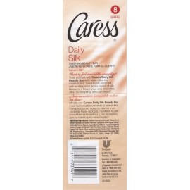 Caress Moisturizing Beauty Bar, Daily Silk, 4 Ounce (Pack of 8)