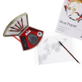 ART ADVANTAGE 25821Art Advantage Sumi Ink and Brush Set, 12-Piece