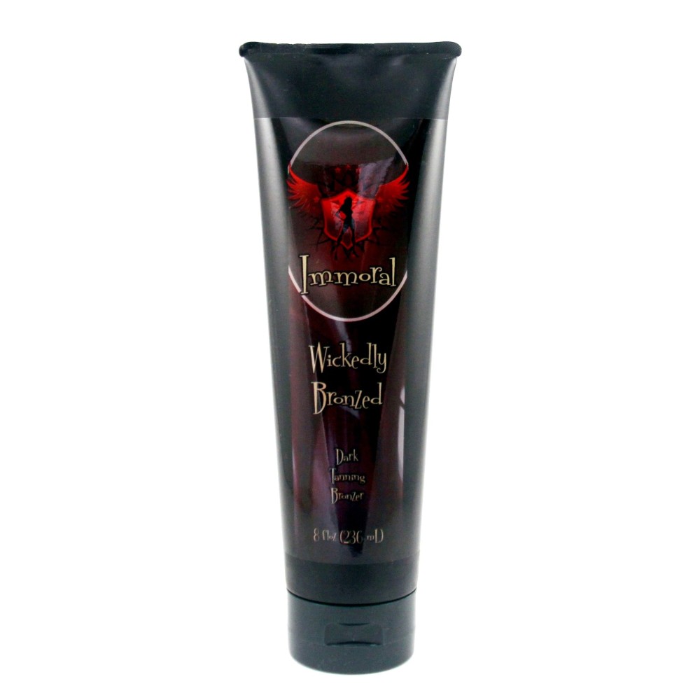 Wickedly Bronzed Tanning Lotion | Dark Tanning Bronzer | Perfect for Indoor Tanning Beds | Great for All Skin Types | Made in USA Wickedly Bronzed Tanning Lotion | Dark Tanning Bronzer | Perfect for Indoor Tanning Beds | Great for All Skin Types | Made in USA