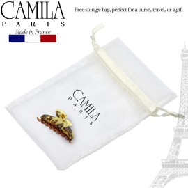 Camila Paris MP30 French Hair Clip for Women Thick Hair for Long Curly Wavy Hair, Black, Girls Hair Claw Clips Fashion Styling Hair Accessories for Women, Strong Hold No Slip Grip, Made in France
