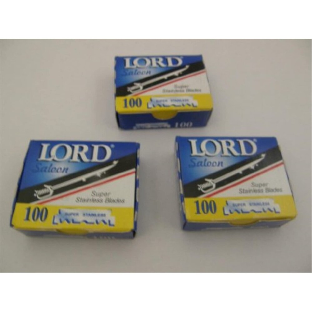 300 LORD Razor Blades Super Stainless Single edge for Barbers 300 LORD Razor Blades Super Stainless Single edge for Barbers