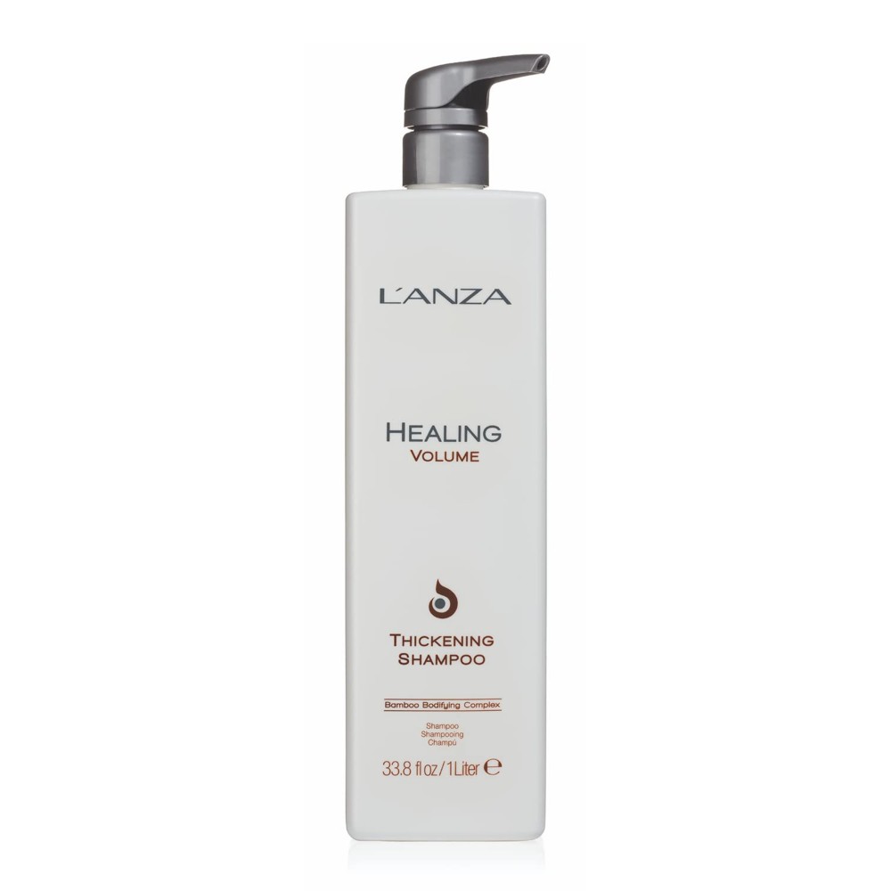 L\'ANZA Healing Volume Thickening Shampoo, Boosts Shine, Volume, and Thickness for Fine and Flat Hair, Rich with Bamboo Bodifying Complex and Keratin (33.79 Fl Oz) L\'ANZA Healing Volume Thickening Shampoo, Boosts Shine, Volume, and Thickness for Fine and Flat Hair, Rich with Bamboo Bodifying Complex and Keratin (33.79 Fl Oz)