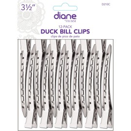 Diane Duck Bill Hair Clips 12 Pack