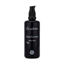 Benedetta Rosemary & Geranium Crme Cleanser - Most Skin, Balances & Detoxifies, Activates Circulation, Promotes Elasticity, Exfoliates, Dark Spots, Anti-aging, 3.4 oz (100 ml)