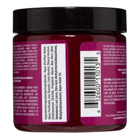 MANIC PANIC Classic Fuschia Shock Semi Permanent Hair Color - Dark Pink Hair Dye for Women & Men That Lasts 4-6 Weeks - Vegan, Ammonia & Cruelty-Free - Create & Mix Custom Shades (4oz)