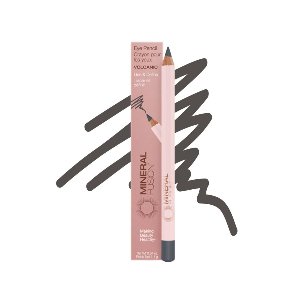 Mineral Fusion Eye Pencil, Grey Eyeliner with Soothing Chamomile, Meadowfoam & Vitamin E, Velvety Smooth, Hypoallergenic Eye Makeup to Line & Define, Long-Lasting Eyeliner Pencil, Volcanic, 0.04 Oz Mineral Fusion Eye Pencil, Grey Eyeliner with Soothing Chamomile, Meadowfoam & Vitamin E, Velvety Smooth, Hypoallergenic Eye Makeup to Line & Define, Long-Lasting Eyeliner Pencil, Volcanic, 0.04 Oz