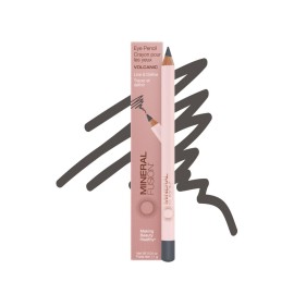 Mineral Fusion Eye Pencil, Grey Eyeliner with Soothing Chamomile, Meadowfoam & Vitamin E, Velvety Smooth, Hypoallergenic Eye Makeup to Line & Define, Long-Lasting Eyeliner Pencil, Volcanic, 0.04 Oz