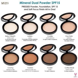 Mineral Dual Powder - 4-in-1 Pressed Mineral Foundation with SPF 15 for Flawless Glow - Oil-Free, Talc-Free, Gluten-Free, 0.45 oz (Due Date - Medium) by Mommy Makeup Mineral Dual Powder - 4-in-1 Pressed Mineral Foundation with SPF 15 for Flawless Glow - Oil-Free, Talc-Free, Gluten-Free, 0.45 oz (Due Date - Medium) by Mommy Makeup