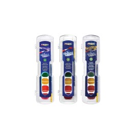 Prang 80519 Semi-Moist Watercolors, 8 Assorted Colors, 36/Set