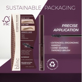 Blinc Eyebrow Mousse, Extreme Hold Tinted Eyebrow Gel with Peptides and Vitamins A & E, Natural Finish, Long-Wearing, Waterproof, Vegan, Gluten-Free & Cruelty-Free, Taupe, 4.7mL/ 0.16 Fl. Oz Blinc Eyebrow Mousse, Extreme Hold Tinted Eyebrow Gel with Peptides and Vitamins A & E, Natural Finish, Long-Wearing, Waterproof, Vegan, Gluten-Free & Cruelty-Free, Taupe, 4.7mL/ 0.16 Fl. Oz
