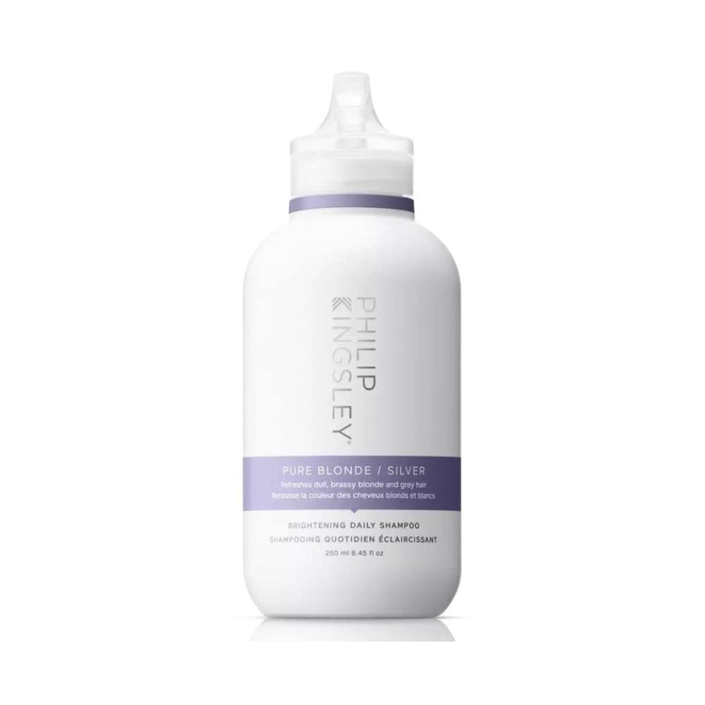 PHILIP KINGSLEY | Pure Blonde/Silver Purple Brightening Shampoo | Color Correcting Shampoo for Blonde, Silver, Grey, Platinum, Bleached, Brassy Hair | For Orange Brassiness and Yellow Tones | 8.4oz PHILIP KINGSLEY | Pure Blonde/Silver Purple Brightening Shampoo | Color Correcting Shampoo for Blonde, Silver, Grey, Platinum, Bleached, Brassy Hair | For Orange Brassiness and Yellow Tones | 8.4oz