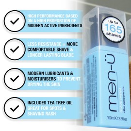 men- High-Performance Shaving Cream w/UP TO 165 SHAVES, mens shaving cream with Long Lasting/Ultra-Concentrate Formula with Tea Tree oil/Lubricants & Moisturisers, shaving cream mens 3.3 fl oz. men- High-Performance Shaving Cream w/UP TO 165 SHAVES, mens shaving cream with Long Lasting/Ultra-Concentrate Formula with Tea Tree oil/Lubricants & Moisturisers, shaving cream mens 3.3 fl oz.