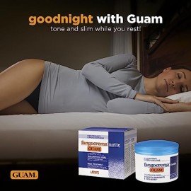 GUAM Seaweed Night Body Lipo Reducing Cream, Body Firming Moisturizer with Shea Butter and Sea Salt, Overnight Cellulite Cream | By GUAM Beauty