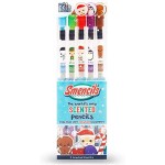 Holiday Smencils - HB 2 Patented Gourmet Scented Fun Pencils, 5 Count - Stocking Stuffer, Gifts for Kids, School Supplies, Party Favors, Classroom Rewards
