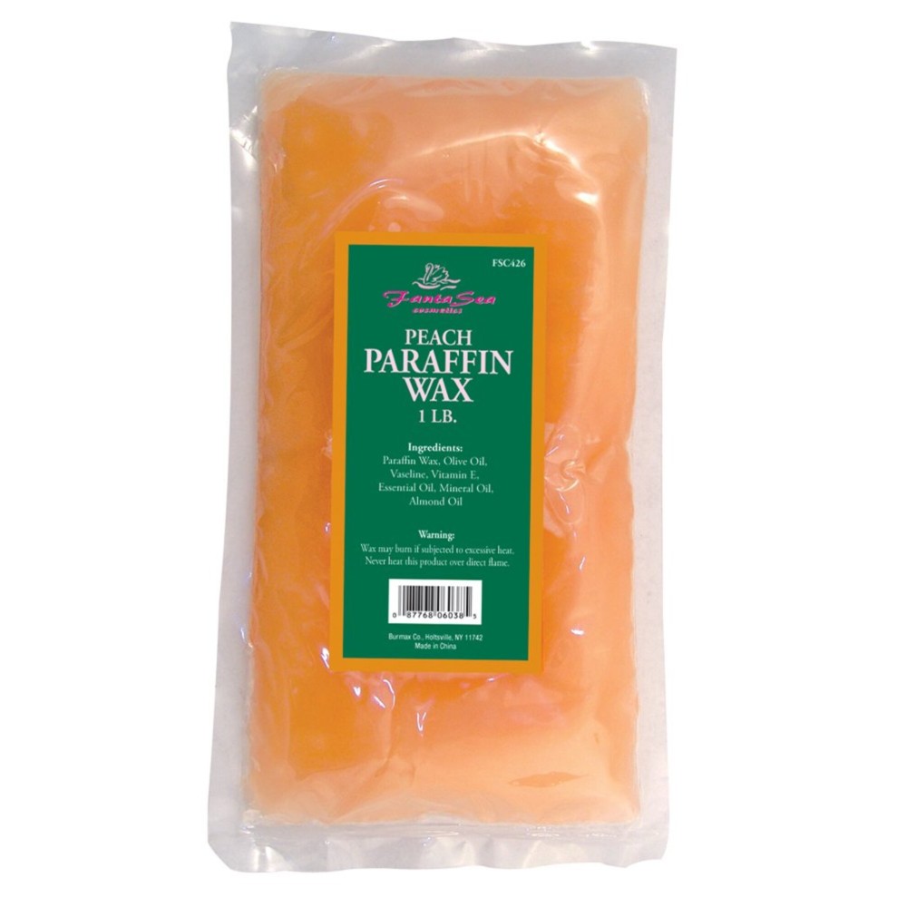 FantaSea Peach Paraffin Wax, 1 Bag (Pack of 3)