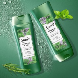 Suave Shampoo To Revitalize Hair Rosemary and Mint Invigorating for Dry Hair, 12.6 Fl Oz