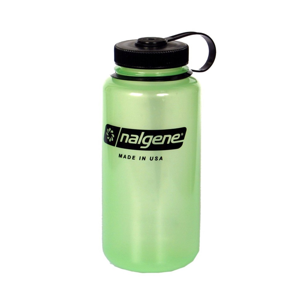 Nalgene Tritan Wide Mouth BPA-Free Water Bottle, Glows Green, 1 Quart, 32 oz Nalgene Tritan Wide Mouth BPA-Free Water Bottle, Glows Green, 1 Quart, 32 oz