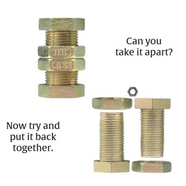 BePuzzled | Nutcase Hanayama Metal Brainteaser Puzzle Mensa Rated Level 6, for Ages 12 and Up