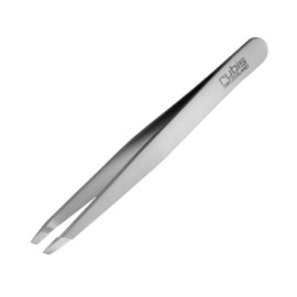Rubis Ion-Coated Classic Stainless Steel Slanted Tweezers for Precise Eyebrows and Hair Removal, 4K102,Rubis Switzerland Swiss Made World Renowned Precision