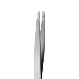 Rubis Ion-Coated Classic Stainless Steel Slanted Tweezers for Precise Eyebrows and Hair Removal, 4K102,Rubis Switzerland Swiss Made World Renowned Precision
