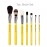 Bdellium Tools Professional Makeup Brush Studio Series - Basic 7pc. Brush Set with Roll-Up Pouch