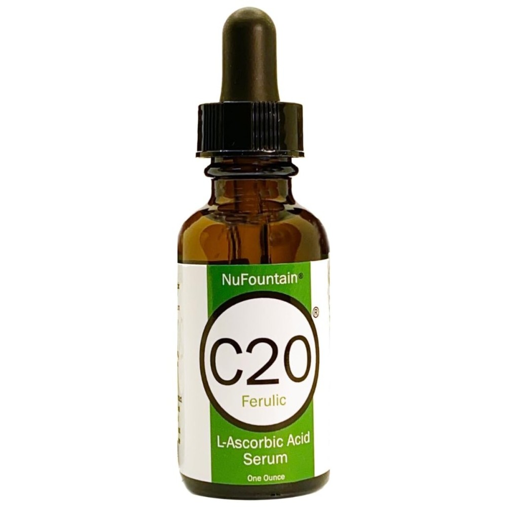 NuFountain C20 Ferulic HAND CRAFTED C20 L-Ascorbic Acid Serum. Made Fresh When Ordered