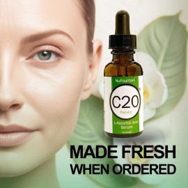 NuFountain C20 Ferulic HAND CRAFTED C20 L-Ascorbic Acid Serum. Made Fresh When Ordered