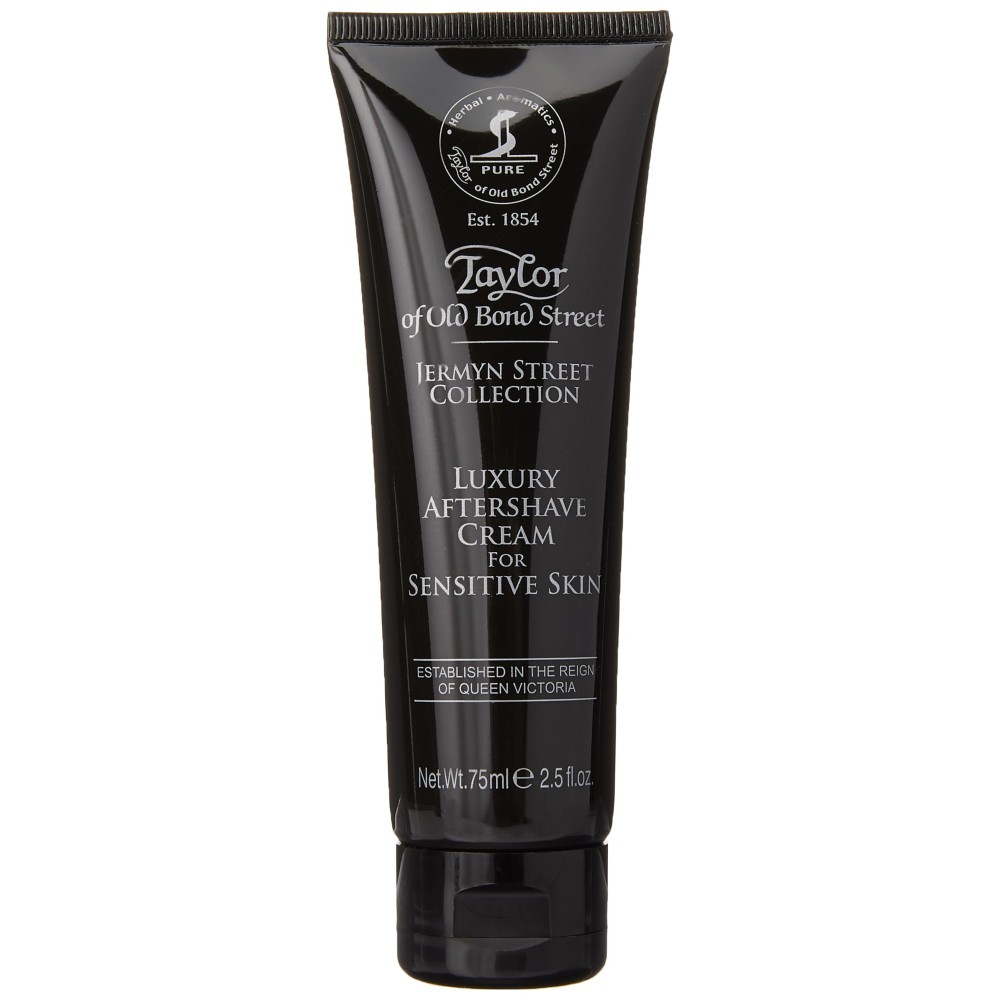 Taylor of Old Bond Street Jermyn Street Luxury Aftershave Cream for Sensitive Skin 75ml, 2.5 Ounce after shave lotion (06020-1)