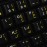Urdu Keyboard Labels Layout with Yellow Lettering Transparent Background for Desktop, Laptop and Notebook