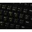 Urdu Keyboard Labels Layout with Yellow Lettering Transparent Background for Desktop, Laptop and Notebook