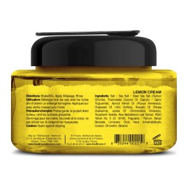 One Minute Manicure - Moisturizing Salt Scrub - 13 oz - Professionally Formulated To Exfoliate, Recondition & Moisturize Skin - Enhanced With Botanical Oils & Natural Sea Salts (Lemon Cream)